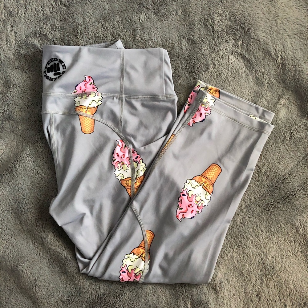 Feed Me Fight Me Ice Cream Capri Leggings fmfm